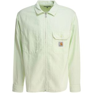 Carhartt Wip, Heren, Jassen, Groen, Maat: S Katoen,