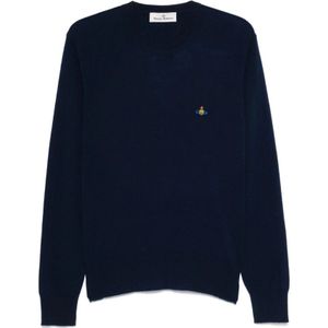 Vivienne Westwood, Heren, Truien, Blauw, Maat: M Wol,