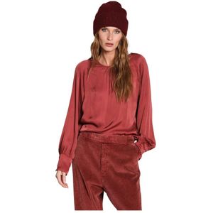 Mason's, Dames, Blouses & Shirts, Rood, Maat: 2XS Viscose,