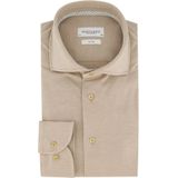 Profuomo Slim Fit Strijkvrij Overhemd Beige