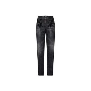 Dsquared2 Slim-fit Jeans , Black , Dames , Maat: S