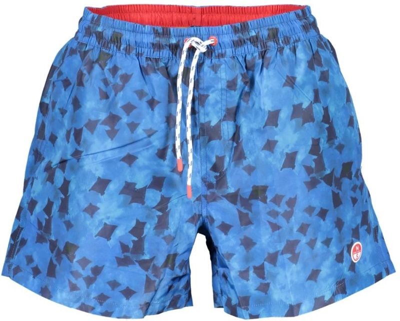 North Sails - Basic Volley - Bedrukte Zwemshort - Zeethema - Repreve Stof