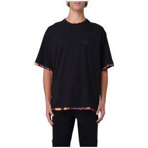 Versace Jeans Couture, Heren, Tops, Zwart, Maat: M