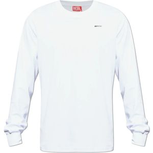 Diesel, Heren, Tops, Wit, Maat: L Katoen,