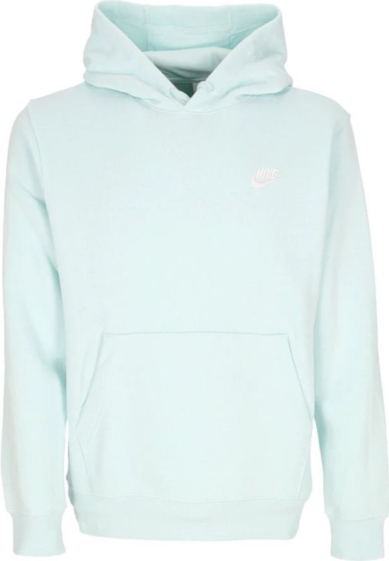 Nike - Club Fleece Hoodie - Jade Ice - Wit - Groen - 80% Katoen, 20% Polyester