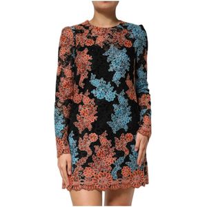 Dolce & Gabbana - Shift Mini Dress - Multicolor - Bloemembroidering