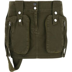 Blumarine, Dames, Rokken, Groen, Maat: XS Katoen,