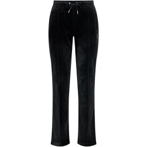 Juicy Couture, Dames, Broeken, Zwart, Maat: S Poliester,