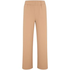 Zero, Dames, Broeken, Beige, Maat: XS Leer,