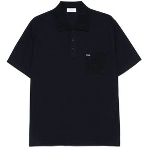 Ferragamo, Heren, Tops, Blauw, Maat: M Katoen,