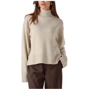 Envii, Dames, Truien, Beige, Maat: XS Wol,