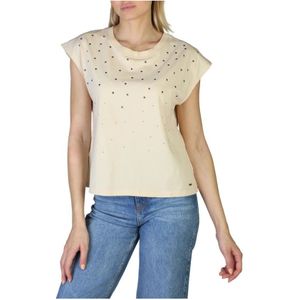 Pepe Jeans - CLARISSE_PL505168 - T-shirt - Katoen - Korte Mouwen - Ronde Hals