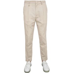 Paolo Pecora, Heren, Broeken, Beige, Maat: M Katoen,