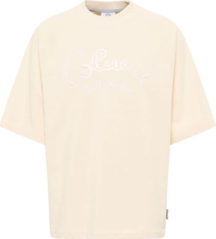 Carlo Colucci - La Famiglia - T-shirt - Beige - Premium 3D Logo Oversize