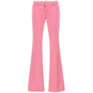 Dsquared2, Dames, Jeans, Roze, Maat: 2XS Katoen,