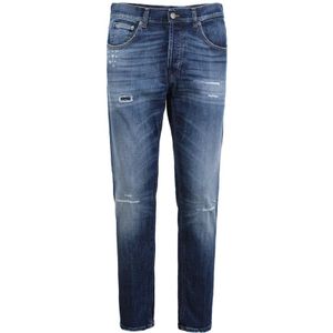 Dondup, Heren, Jeans, Blauw, Maat: W33 Katoen,
