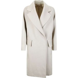 Max Mara, Dames, Mantels, Beige, Maat: S Wol,