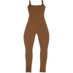 Entire Studios, Dames, Jumpsuits & Playsuits, Bruin, Maat: M Nylon,