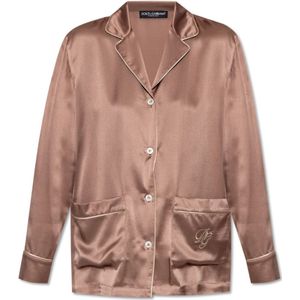 Dolce & Gabbana, Dames, Nachtkleding & Lounge, Roze, Maat: 2XS Zijde,