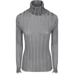 Fabiana Filippi, Dames, Truien, Grijs, Maat: 2XS Viscose,