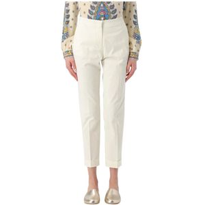 Etro, Dames, Broeken, Wit, Maat: M Katoen,