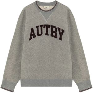 Autry, Dames, Sweatshirts & Hoodies, Grijs, Maat: XL Katoen,