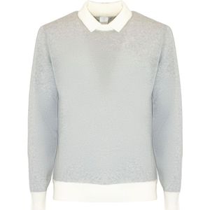 Eleventy, Heren, Truien, Grijs, Maat: 2XL Wol,