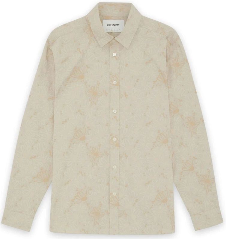 Lyle & Scott, Heren, Overhemden, Beige, Maat: XS