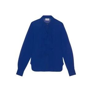 Ganni Blouses , Blue , Dames , Maat: M