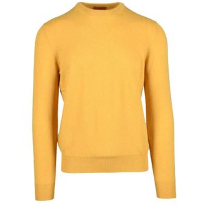 Ballantyne, Heren, Truien, Geel, Maat: 2XL Kasjmier,