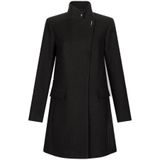 Liu Jo - White - Lange Damesjas - Opstaande Kraag - Blinde Knoopsluiting