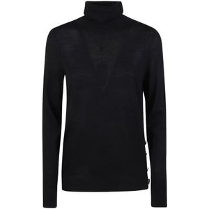 Michael Kors, Dames, Truien, Zwart, Maat: M Wol,