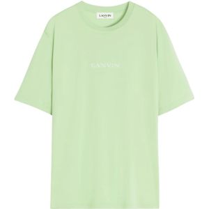 Lanvin, Heren, Tassen, Groen, Maat: S Katoen,