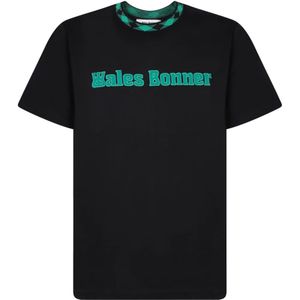 Wales Bonner, Heren, Tops, Zwart, Maat: S Katoen,