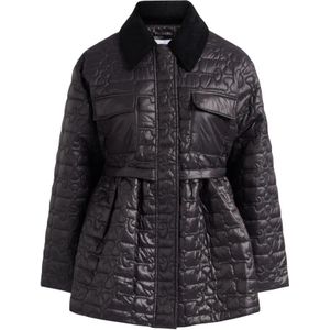 Ganni, Dames, Jassen, Grijs, Maat: Xs/S Nylon,