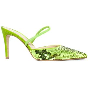 Roberto Festa, Dames, Schoenen, Groen, Maat: 40 EU Satijn,