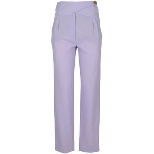 Blazé Milano, Dames, Broeken, Paars, Maat: L Wol,