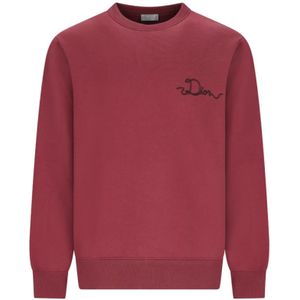 Dior, Heren, Sweatshirts & Hoodies, Rood, Maat: L