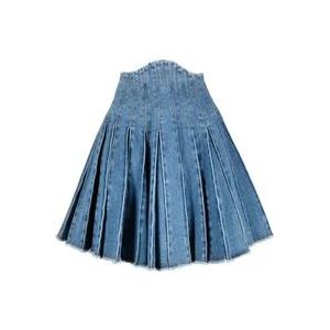Balmain Skirts , Blue , Dames , Maat: XS
