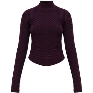 Victoria Beckham, Dames, Truien, Rood, Maat: XL Wol,