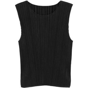 Issey Miyake, Dames, Tops, Zwart, Maat: L