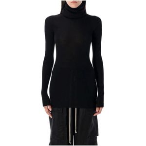 Rick Owens, Dames, Truien, Zwart, Maat: L Wol,