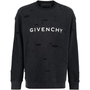 Givenchy, Heren, Sweatshirts & Hoodies, Zwart, Maat: M Katoen,
