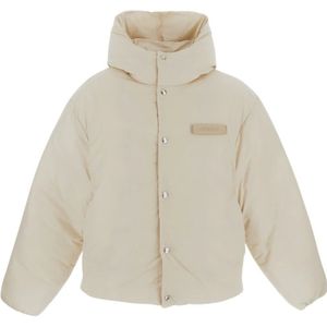 Jacquemus, Heren, Jassen, Wit, Maat: S Polyamide,