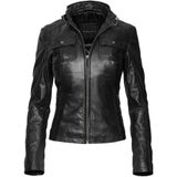 Bugatti, Dames, Jassen, Zwart, Maat: S Leer,