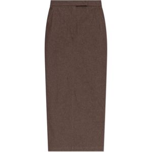 Max Mara, Dames, Rokken, Bruin, Maat: XS Katoen,