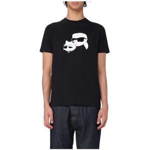Karl Lagerfeld, Heren, Tops, Zwart, Maat: XL