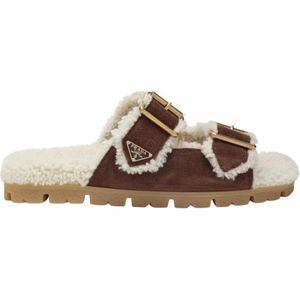 Prada, Dames, Schoenen, Bruin, Maat: 36 EU Suède,