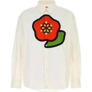 Kenzo, Heren, Overhemden, Wit, Maat: XL