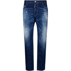 Dsquared2, Heren, Jeans, Blauw, Maat: S Denim,